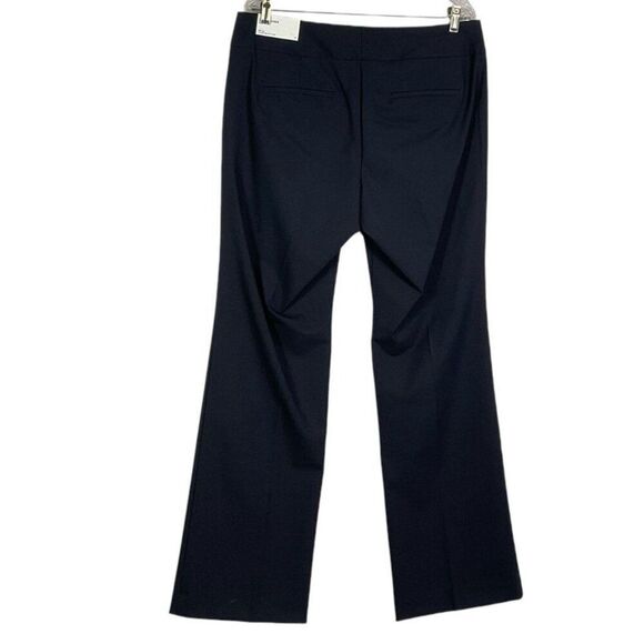 Ann Taylor Factory Mid Rise Full Length Trouser Pants, Navy Blue, size 12, NWT - Picture 6 of 13